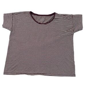 Everlane Black and White Striped Crop Top